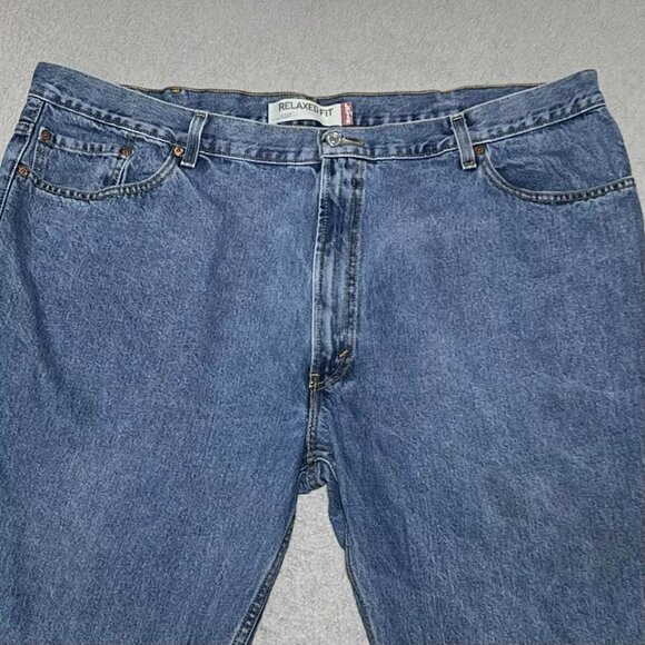 Levi’s 550 Jeans Men's 46x30 Relaxed Fit Tapered Leg Medium Wash 100% Cotton - Picture 2 of 11